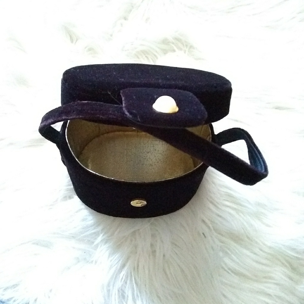 Vanessa VTG velvet gold fancy mini bag - Picture 5 of 8